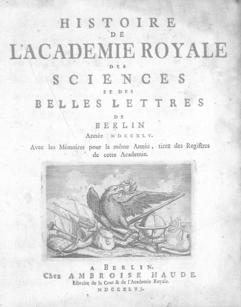 Histoire de l'Académie Royale des Sciences