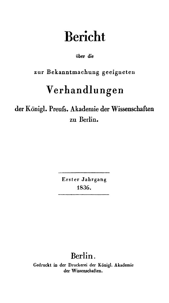 Bericht über die Verhandlungen